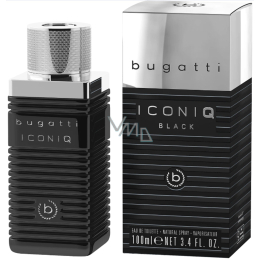 Bugatti Iconiq Black toaletní voda pro muže 100 ml VMD drogerie a