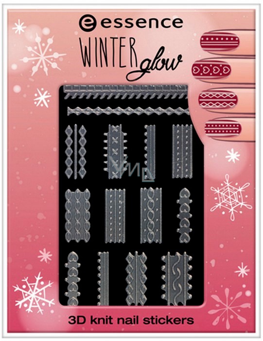 Essence Winter Glow 3d Knit Nalepky Na Nehty 01 Cold Hands Warm Hearts 1 Arsik Vmd Drogerie A Parfumerie