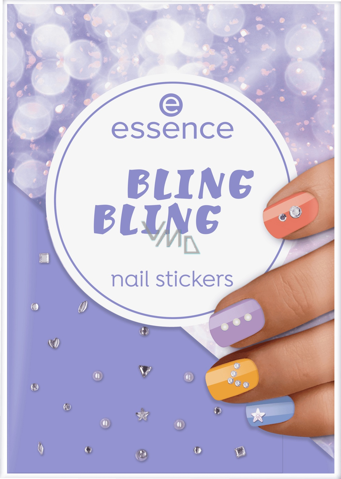 Essence Bling Bling Nail Stickers Nalepky Na Nehty 28 Kusu Vmd Drogerie A Parfumerie