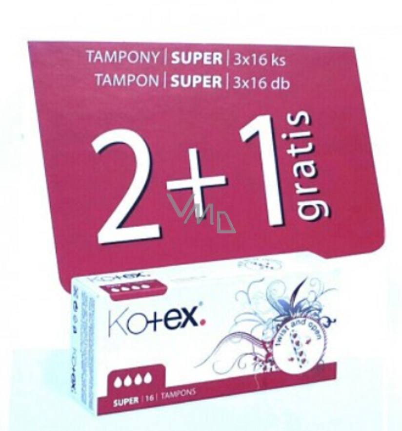 Kotex Ultra Sorb Super tampons 16 pieces - VMD parfumerie - drogerie