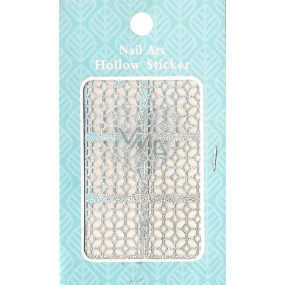 Nail Accessory Hollow Sticker šablonky na nehty multibarevné ornament 1 aršík 129