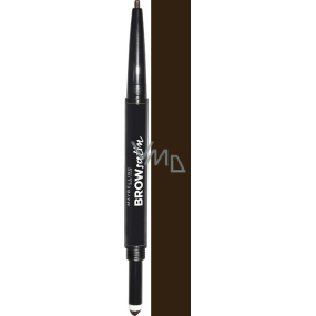 Maybelline Brow Satin Smoothing 2v1 tužka a stín na obočí 04 Dark Brown 0,71 g