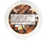 Heart & Home Santalové dřevo a vanilka Sojový přírodní vonný vosk 27 g