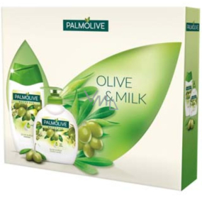 Palmolive Olive Milk sprchový gel 250 ml + Olive tekuté mýdlo 300 ml, kosmetická sada