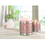 Yankee Candle Matrix Brushed Silver svícen kovový na malý decor nebo vonné perly