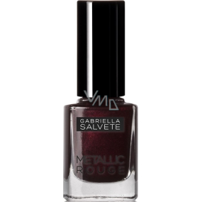 Gabriella Salvete Metallic Rouge Enamel lak na nehty 01 Dark Rouge 11 ml