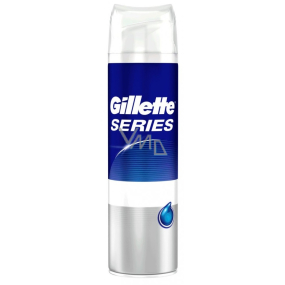 Gillette Series Pure & Sensitive gel na holení pro muže 200 ml