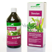 Aromatica Jitrocelový sirup Stevian se sladidlem z rostliny stévie posiluje horní cesty dýchací usnadňuje vykašlávání 210 ml