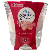 Glade I Love You vonná svíčka ve skle, doba hoření až 32 hodin 129 g