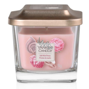 Yankee Candle Salt Mist Peony - Pivoňka s kapkami mořské vody sojová vonná svíčka Elevation malá sklo 1 knot 96 g