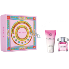 Versace Bright Crystal toaletní voda pro ženy 30 ml + tělové mléko 50 ml, dárková sada