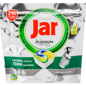 Jar Platinum All in One Lemon kapsle do myčky nádobí 17 kusů