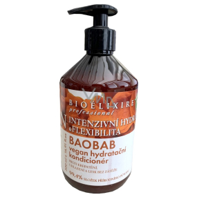 Bioelixire Vegan Baobab hydratační kondicionér pro suché, křehké a poškozené vlasy 500 ml