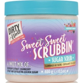 Dirty Works Sweet Sweet Scrubbin' - Třtinový cukr a kokosový olej tělový peeling 400 ml