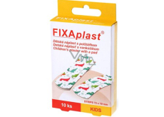 Fixaplast Kids voděodolná náplast pro děti 72 mm x 19 mm 10 kusů