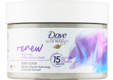 Dove Renew tělový peeling s vůní fialky a růžového ibišku 295 ml