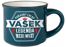 Albi Espresso hrneček Vašek - Pořádný chlap, legenda mezi muži 45 ml