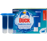 Duck Fresh Discs Blue Efekt modré vody Wc závěsný čistič náhradní náplň 2 x 36 g