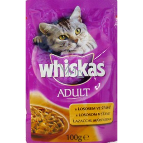 Whiskas Adult s lososem ve šťávě 100 g