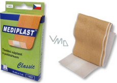 Mediplast Classic textilní náplast s polštářkem 6 cm x 1 m