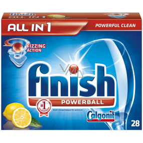 Calgonit Finish All-in 1 Lemon tablety do myčky 28 kusů