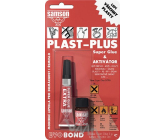 Samson Plast Plus Super Glue & Aktivátor souprava určená k lepení především neslepitelných plastů3 g, 3 ml