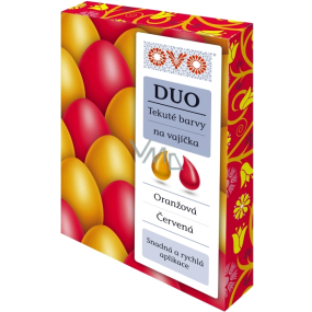 Ovo Tekuté barvy duo Oranžová/Červená 2 barvy á 20 ml : 1 sáček (20 ml)