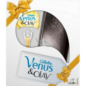 Gillette Venus & Olay holicí hlavice 3 kusy + rukojeť + taštička, kosmetická sada pro ženy