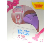 Gillette Venus Spa Breeze holicí strojek 1 kus + mycí houba 1 kus, kosmetická sada, pro ženy