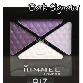 Rimmel London Glam Eyes quad oční stíny 017 Dark Signature 4 g