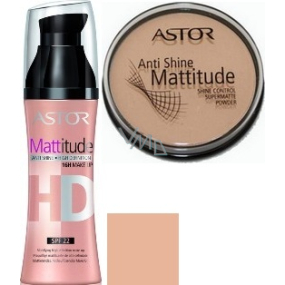 Astor Mattitude HD make-up 001 30 ml + pudr Anti Shine Mattitude 002 14 g