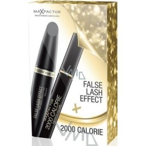 Max Factor False Lash Effect řasenka + 2000 Calorie Dramatic Volume řasenka 01 Black 9 ml, kosmetická sada