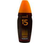 Nubian OF15 Olej na opalování střední ochrana 150 ml sprej