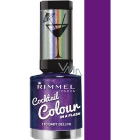 Rimmel London Cocktail Colour lak na nehty 110 Baby Bellini 8 ml