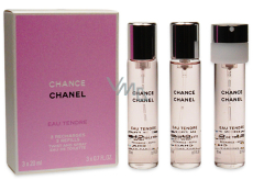 Chanel Chance Eau Tendre toaletní voda náhradní náplň pro ženy 3 x 20 ml