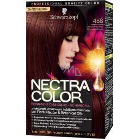 Schwarzkopf Nectra Color barva na vlasy 468 Čokoládově hnědá