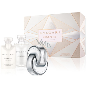 Bvlgari Omnia Crystalline toaletní voda 40 ml + tělové mléko 40 ml + sprchový gel 40 ml, dárková sada