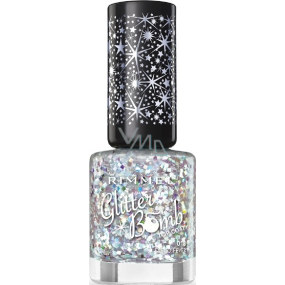 Rimmel London Glitter Bomb Top Coat lak na nehty 018 Disco Fever 8 ml