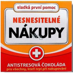 Nekupto Sladká první pomoc, Antistresová čokoláda Nesnesitelné nákupy 65 g