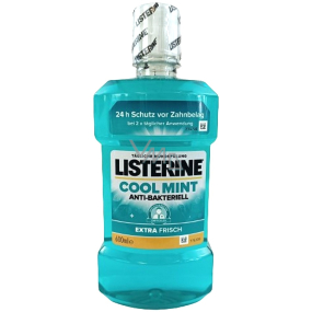 Listerine Cool Mint Anti-Bacterial ústní voda pro svěží dech a omezení tvorby zubního plaku 600 ml