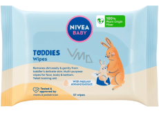 Nivea Baby Toddies multifunkční vlhčené čistící ubrousky 57 kusů