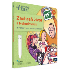 Albi Kouzelné čtení interaktivní mluvící kniha Zachraň život s Nehodovými, věk 6+