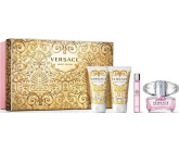 Versace Bright Crystal toaletní voda 50 ml + tělové mléko 50 ml + sprchový gel 50 ml + roller ball 10 ml, dárková sada pro ženy