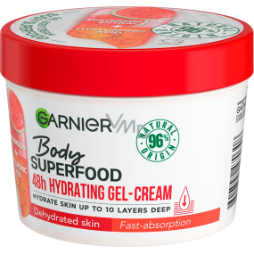 Garnier Body Superfood Watermelon tělový gelový krém pro dehydratovanou pokožku 380 ml