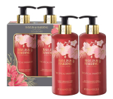 Baylis & Harding Boudoire Tropical Paradise - Tropický ráj tekuté mýdlo na ruce 300 ml + hydratační mléko na tělo i ruce 300 ml, kosmetická sada pro ženy