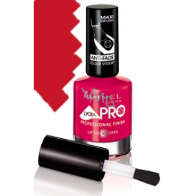 Rimmel London Lycra Pro lak na nehty 323 Riviera Red dlouhotrvající 12 ml