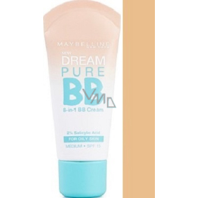 Maybelline Dream Pure 8v1 SPF15 BB krém Medium 30 ml