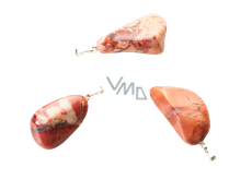 Jaspis Brekcie Troml přívěsek přírodní kámen, M cca 3 cm, 1 kus, kámen pozitivní energie