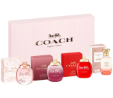 Coach Floral parfémovaná voda 4,5 ml + Wild Rose parfémovaná voda 4,5 ml + Love parfémovaná voda 4,5 ml + Dreams Sunset parfémovaná voda 4,5 ml, dárková sada miniatur pro ženy