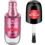 Essence Satin Chrome lak na nehty 03 Meta Maroon 8 ml